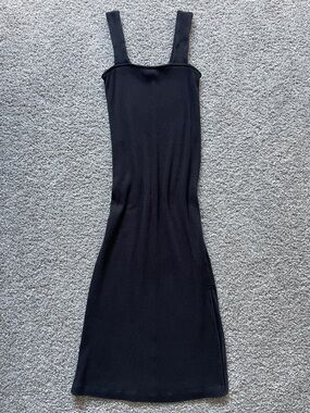 Old Navy Classic Black Ribbed Tank Dress